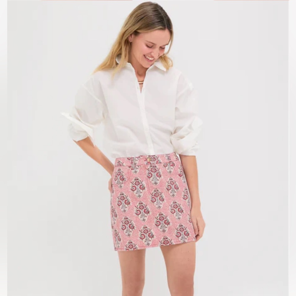 NWT Tuckernuck Scarlet Sonata Denim Pippa Mini Skirt